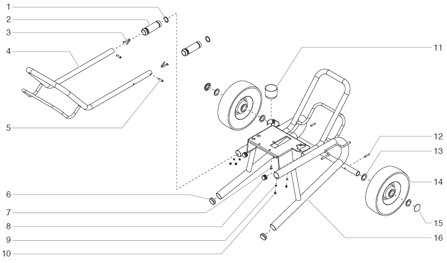 EPX2505 Low Boy Cart Assembly Parts